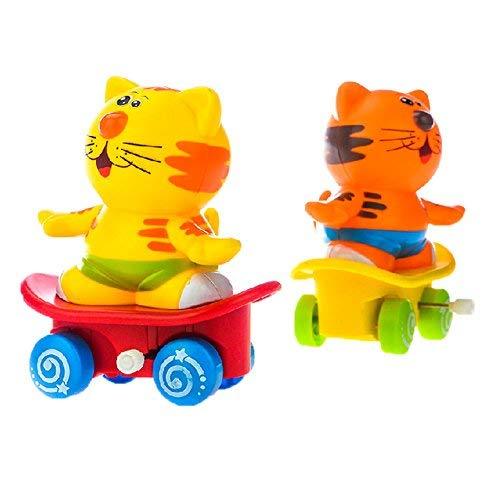 PANDA SUPERSTORE Set of 2 Cute Animals Wind-up Toy for Baby/Toddler/Kids, Tiger(
