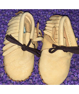 Taos Moccasins Camel Brown Baby Infant Crib Shoes Size 0 - $19.78