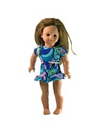 Gotz 18&quot; Doll Brown Eyes Long Brown Brunette Hair 420/16 Haba 0613SZ Toy - $39.59