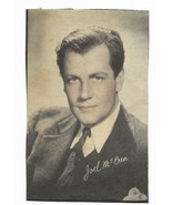 Vintage 1940&#39;s Exhibit Arcade Card Actor Joel McCrea - $9.99