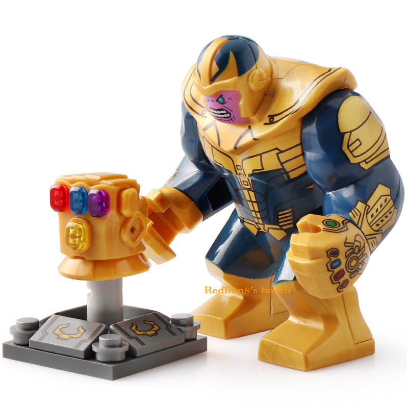 Thanos and Infinity Gauntlet Avengers Infinity War Minifigures Lego Compatible