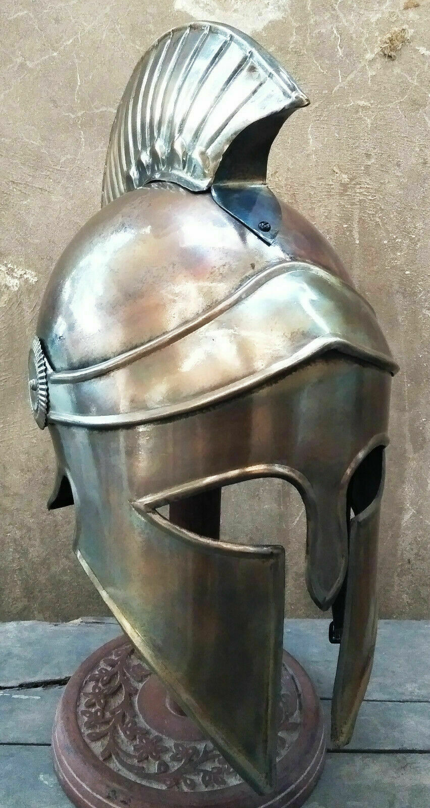 Royal Greek Corinthian Helmet Medieval Knight Spartan medieval helmet