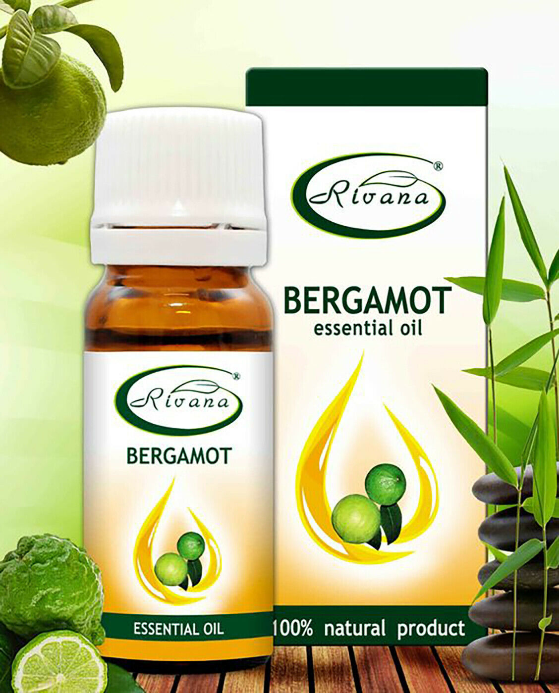 Bergamot Essential Oil 100% Natural Pure Aromatherapy Fragrance 10 ml 0.34 oz