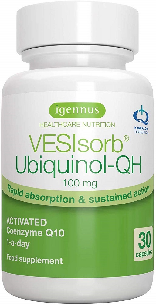 VESIsorb Ubiquinol-QH, 100 mg Advanced Fast-Acting Coenzyme Q10, 1-Month Supply
