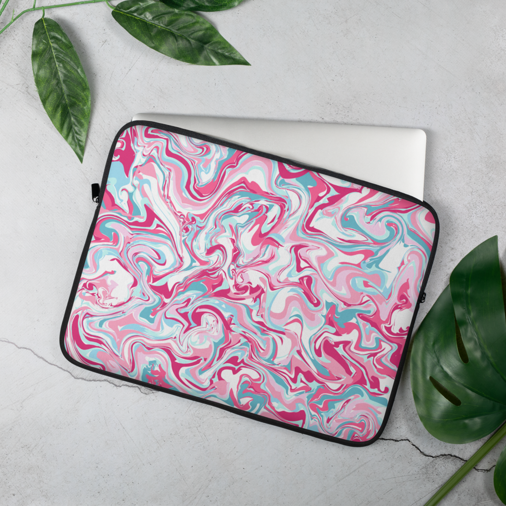 Marble Pink Art Laptop Sleeve, Laptop Case, Size - 13 inch, 15 inch - Laptop Cases & Bags