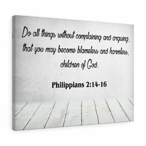 Scripture Toile Enfants Of God Philippians 2: 14-16 Scripture Chrétien Mural Ar - $85.48+