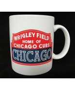 Chicago Cubs Baseball Mug Wrigley Field MLB Papel White Red Blue Logo - $14.10