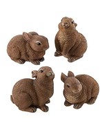 CWI Gifts G13076A 2-3&quot; x2-3.5&quot; 4/Set Resin Bunny Figures, Multicolor - $19.79