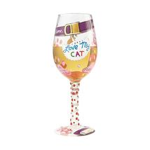 Lolita Wine Glass Love My Cat 15 oz 9" High Gift Boxed Collectible # 6000023 Bar image 4