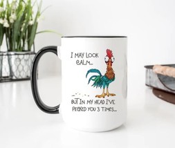 Funny Coffee Mug, Mugs with Sayings, Coworker Gift - I May Look Calm Cof... - $17.29+