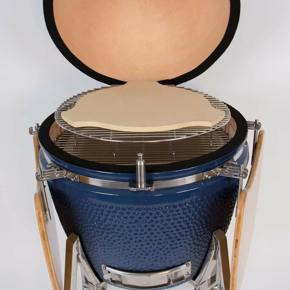 Lifesmart Kamado Ceramic Grill Smoker 22 in. Rust Resistant Electric