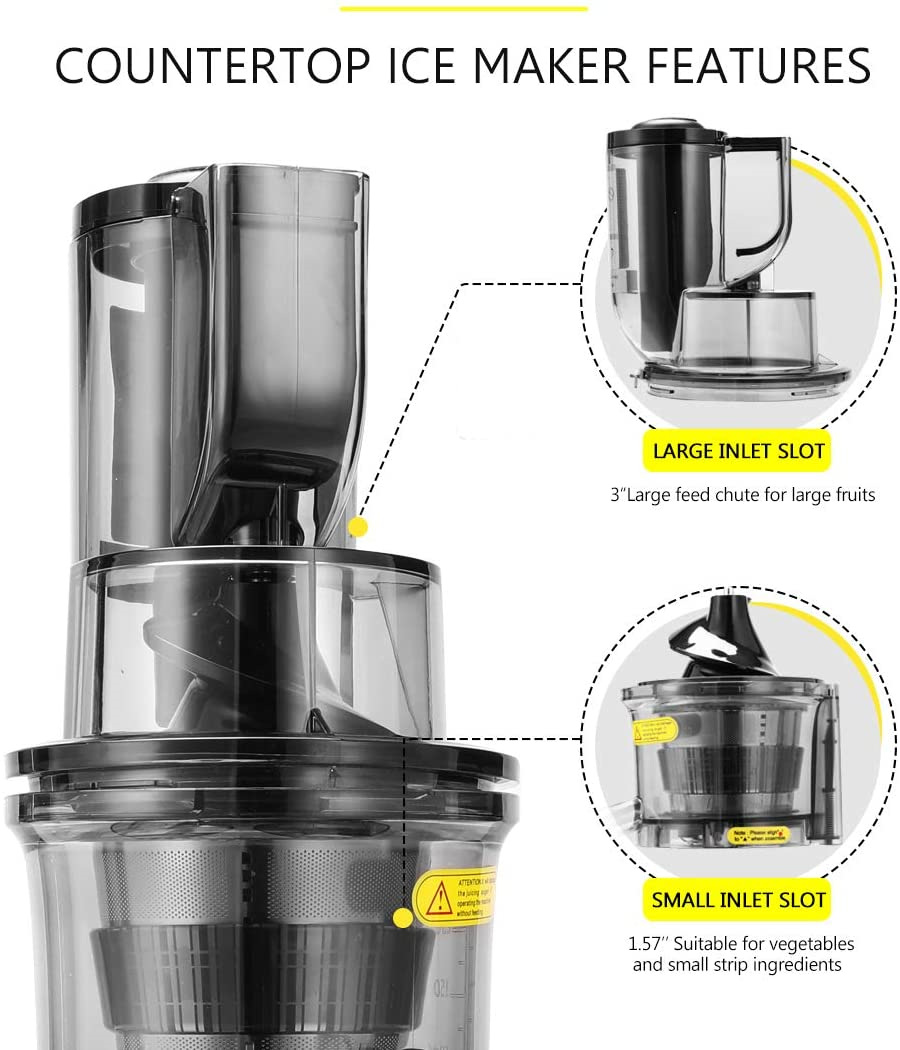 VIVOHOME Slow Masticating Juicer, BPAFree, 55 RPM, Juice Extractor