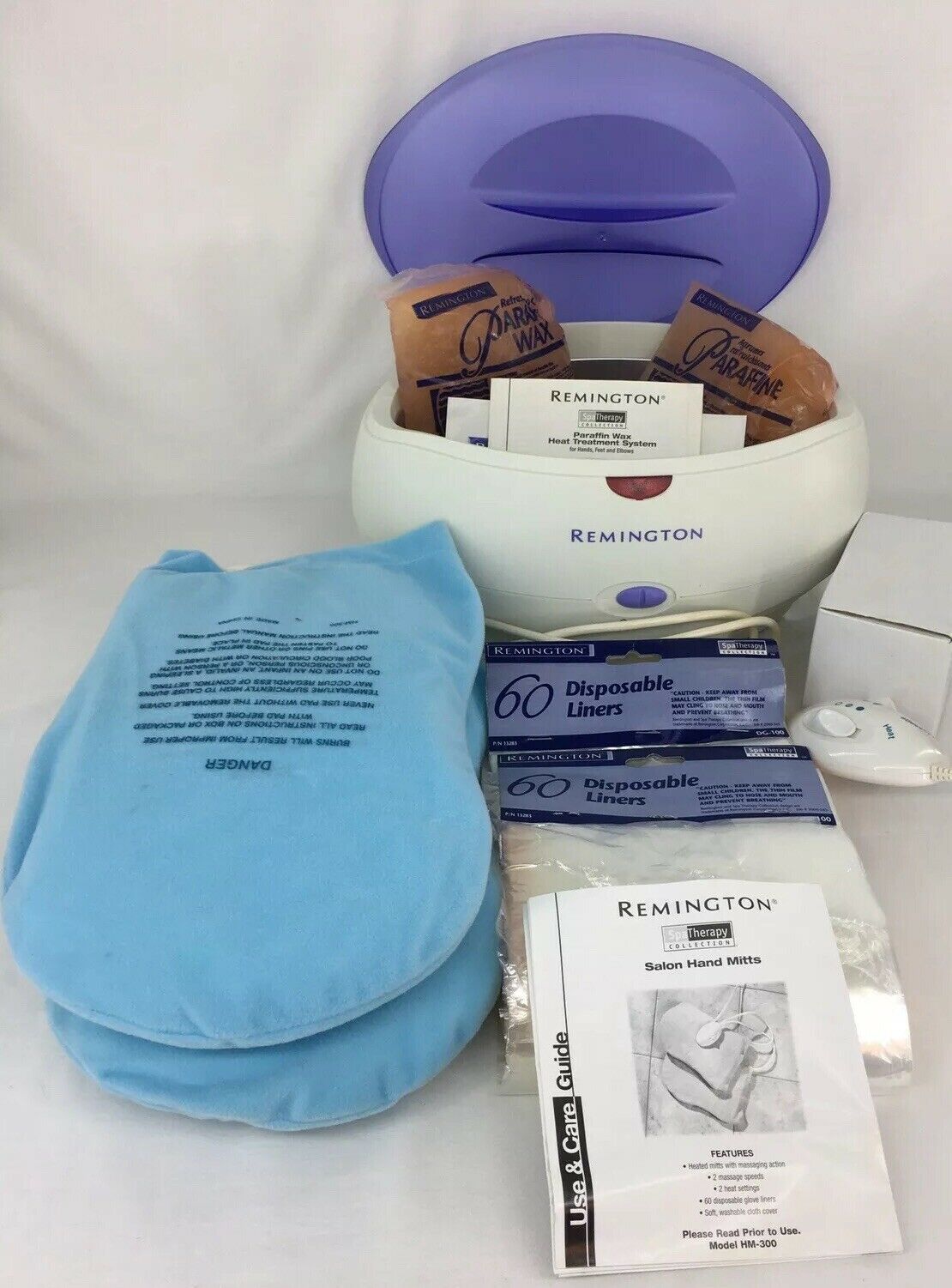 Remington Paraffin Spa Therapy HS210 w/Bonus Pack Wax/Heated