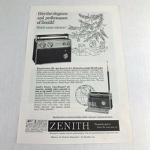1960 Vintage Print Ad Zenith Transistor Radio Advertising Art - $9.89