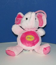 Carters Child of Mine Pink plush elephant music lights hanging clip rock a bye - $9.89