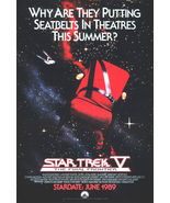 1989 STAR TREK V Advance Movie POSTER 27x40 Original Vintage 1-Sided Rolled - $44.99