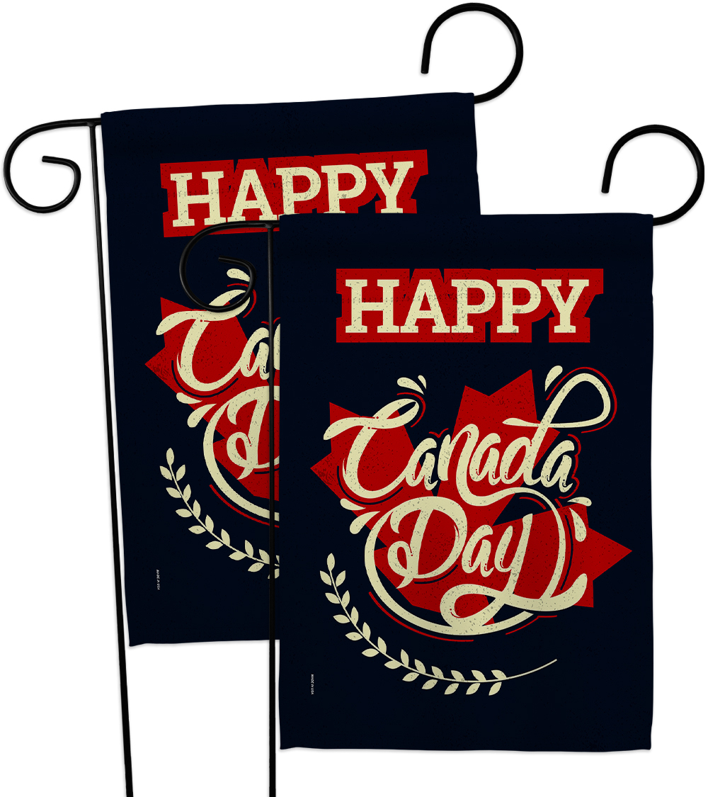 Happy Anniversary Canada - Impressions Decorative 2 pcs Garden Flags