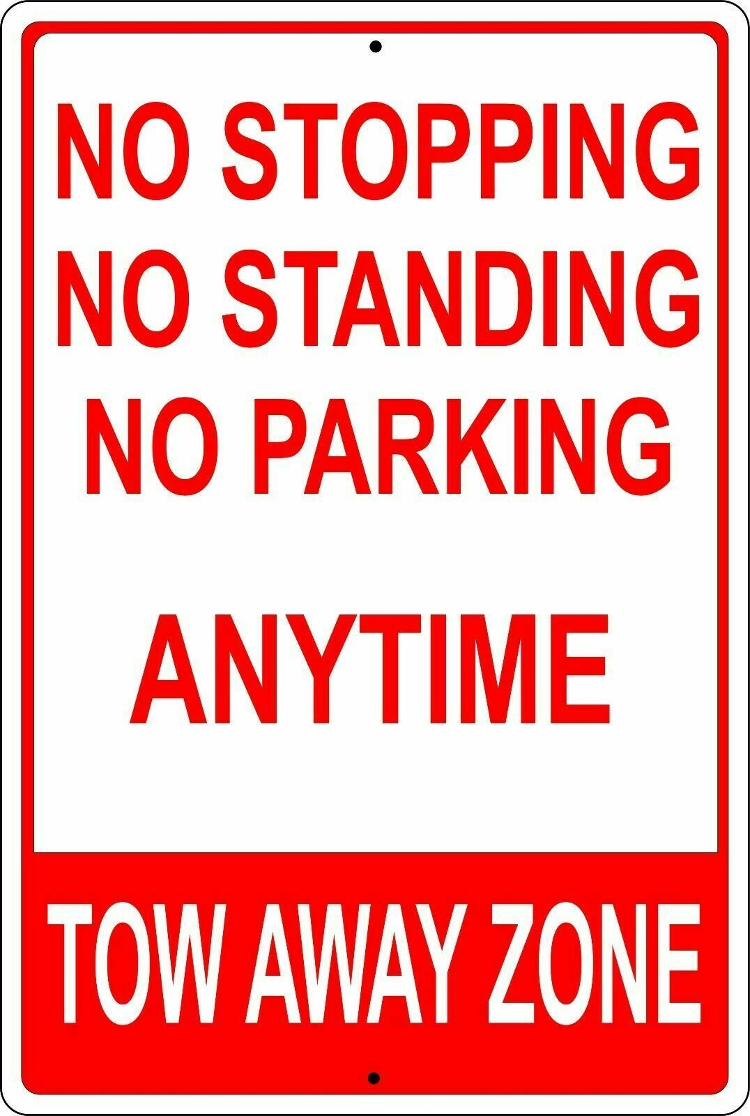 Funny Tin Sign - No Stopping, No Standing, | Garage, Wall Decor ...