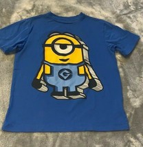Size Medium 8 Old Navy Collectabilitees Despicable Me 2 Minions Blue T Shirt - $12.00