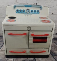 Vintage Marx 1950’s Tin Lithograph Toy Stove Oven Range Kitchen - $47.99