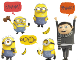 Roommates Minions The Rise Of Gru Wall Decal Set RMK4346SS
