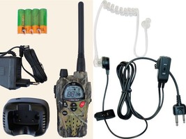 New Midland G9 Camo Colour PMR/LPD Whit Charger + Transparent Headset Whit Vox - $97.18
