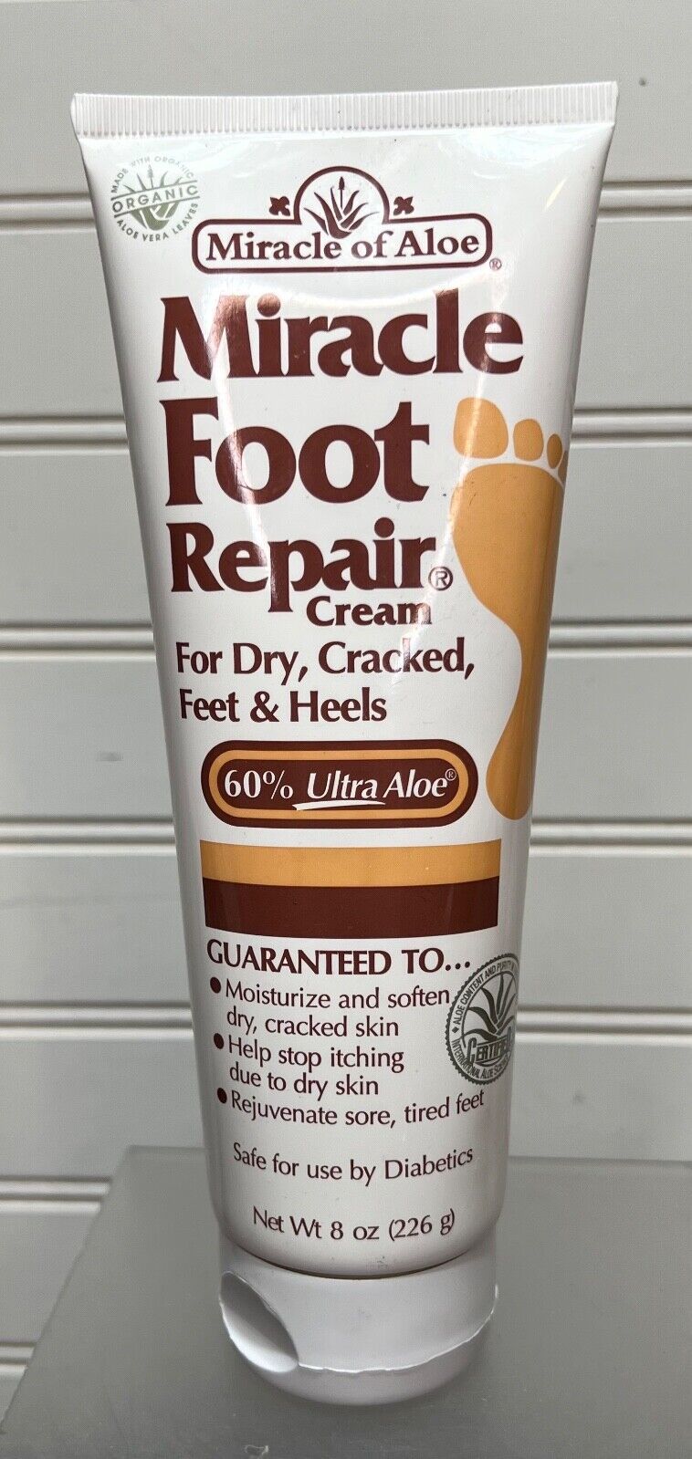 NEW Miracle of Aloe Miracle Foot Repair Cream for Dry Cracked Feet 8oz