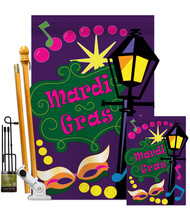 Mardi Gras Time - Applique Decorative Flags Kit FK118002-P2 - $99.97