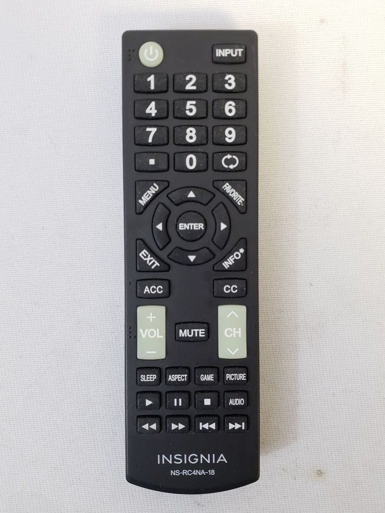 Genuine Insignia TV Remote Control NSRC4NA18 [Used] Remote Controls