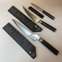Shun Classic 3 pc. Knife Set Chef DM0700 Paring DM0743 Fillet DM0724 Bre... - $296.95