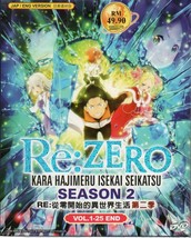 Re:Zero Kara Hajimeru Isekai Seikatsu Season 2 Vol1-25 End Eng Dub SHIP FROM USA