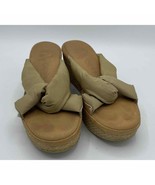 Vintage Cherokee Platform Sandals 1970s Wedges Brown Leather Boho Hippie... - $33.66