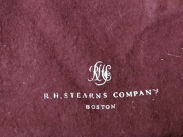 R H Stearns Société Co Boston Ma Dessin Corde Rouge Anti- Ternissure Arg... - $24.20