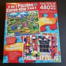  By The Sea And Lobster Shed 2 In 1 Puzzle, 2-240 Piece Puzzles In Each Box - $5.99