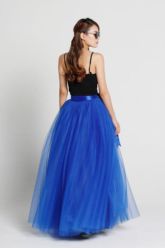 Adult Maxi Full Tulle Skirt Floor Length Tulle Skirt Evening Long Skirt