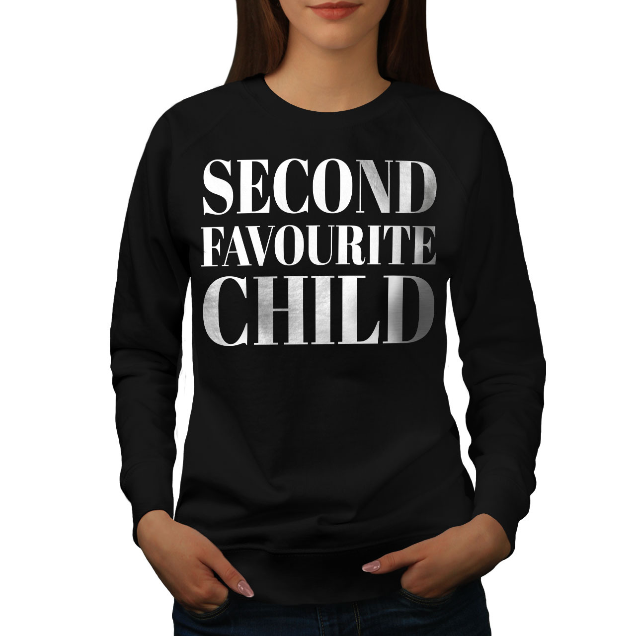 Primary image for Second Favorite Child Jumper Funny Women Sweatshirt