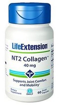 3 BOTTLES $19.50 Life Extension NT2 Collagen formerly Bio-Collagen 60 capsules image 2