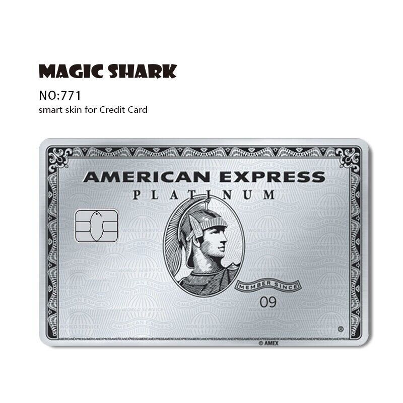 AMEX American Express Platinum Credit Card SMART Sticker Skin Film Art Debit 771