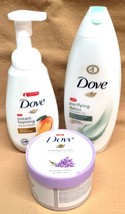 Mixed Lot of 3 DOVE Instant Foaming Body Wash Body Polish Purifying Detox - $28.17
