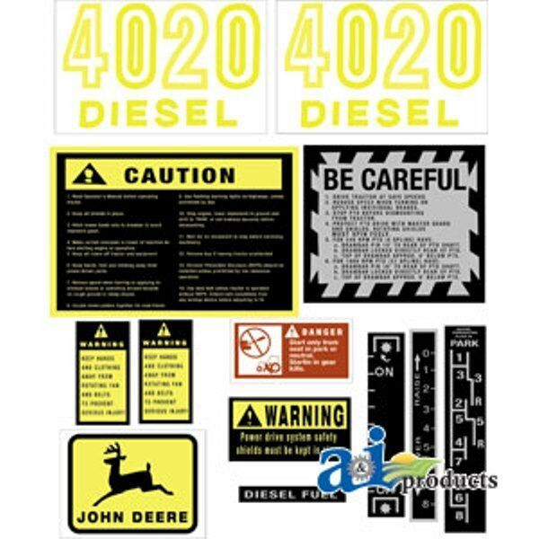John Deere 4020 tractor decal set Everything Else