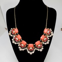LOFT by ANN TAYLOR Rhinestone Statement Bib Necklace Chic Chain Jewelry - $16.95
