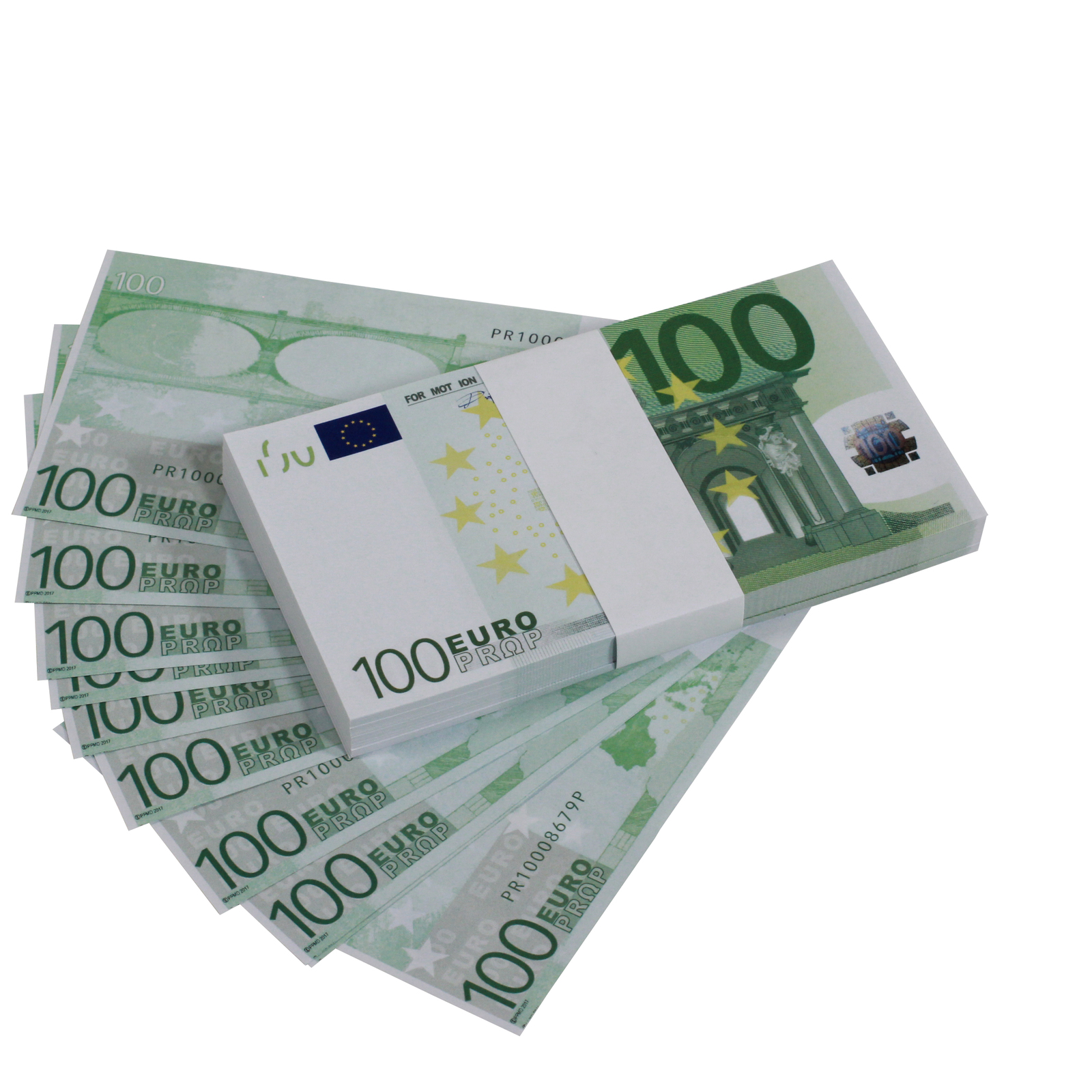 prop movie money euro series eur100 full print prop money