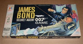 James Bond Secret Agent 007 Board Game Vintage 1964 Milton Bradley Incomplete - $19.99