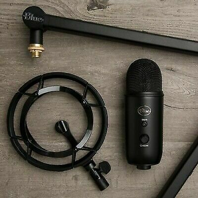 New Blue Yeticaster Yeti USB Microphone Compass Boom Arm and Mount ...