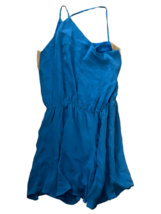 NWT New Women Mason Blue One Shoulder Asymmetric Silk Dress Sz 6 $450 Made USA image 1
