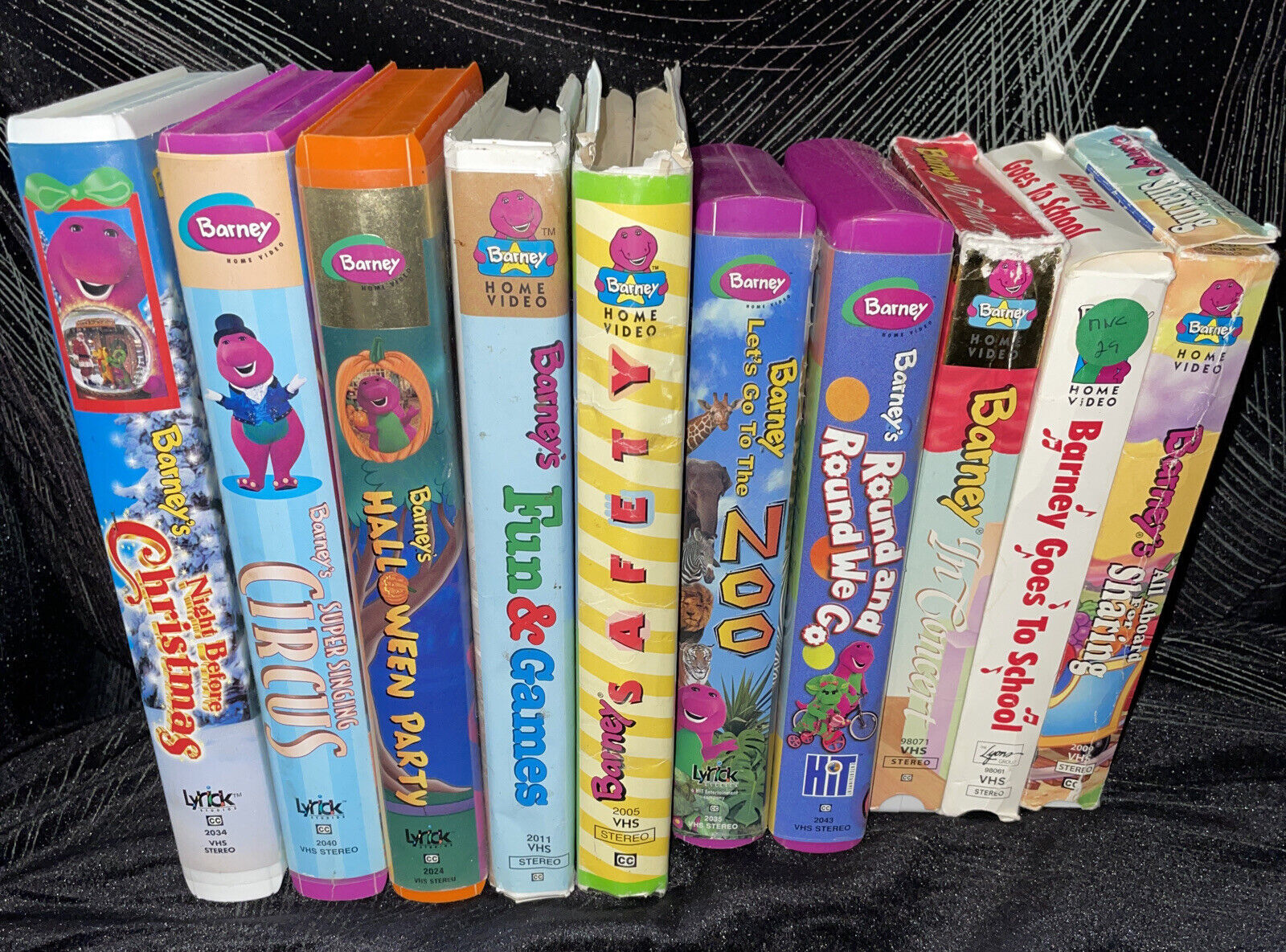 Lot of 10 VHS Barney the Purple Dinosaur and similar items