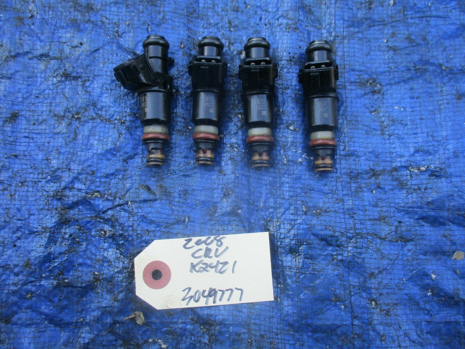 0709 Honda CRV K24Z1 fuel injector set assembly engine motor OEM K24