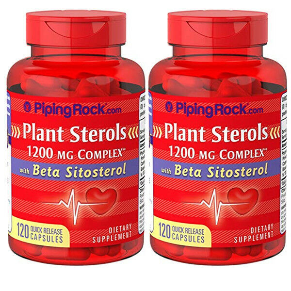 Plant Sterols 1200 mg Complex w/ Beta Sitosterol (per serving) 2X120 caps