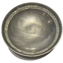 Towle Silversmiths Large 13" Bowl Mother of Pearl Inlay India Decor Mixing - $26.18