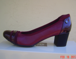 New Anne Klein Red Leather Pumps Size 8 M $80 - $85.31